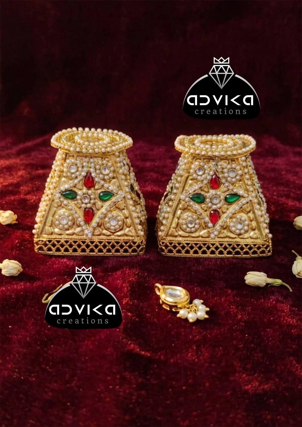 Royal Pearl Kundan Kaleera